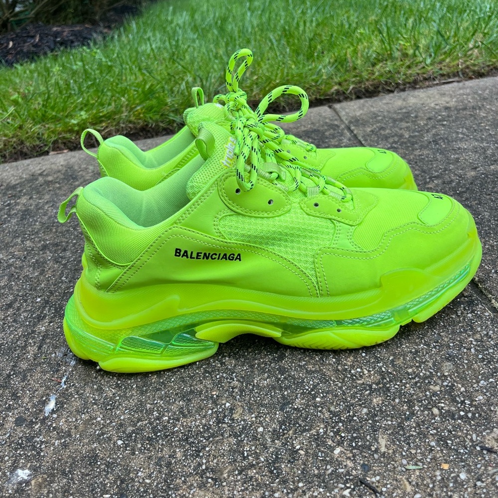 Balenciaga Triple S ‘Florescent yellow’ Clear sole